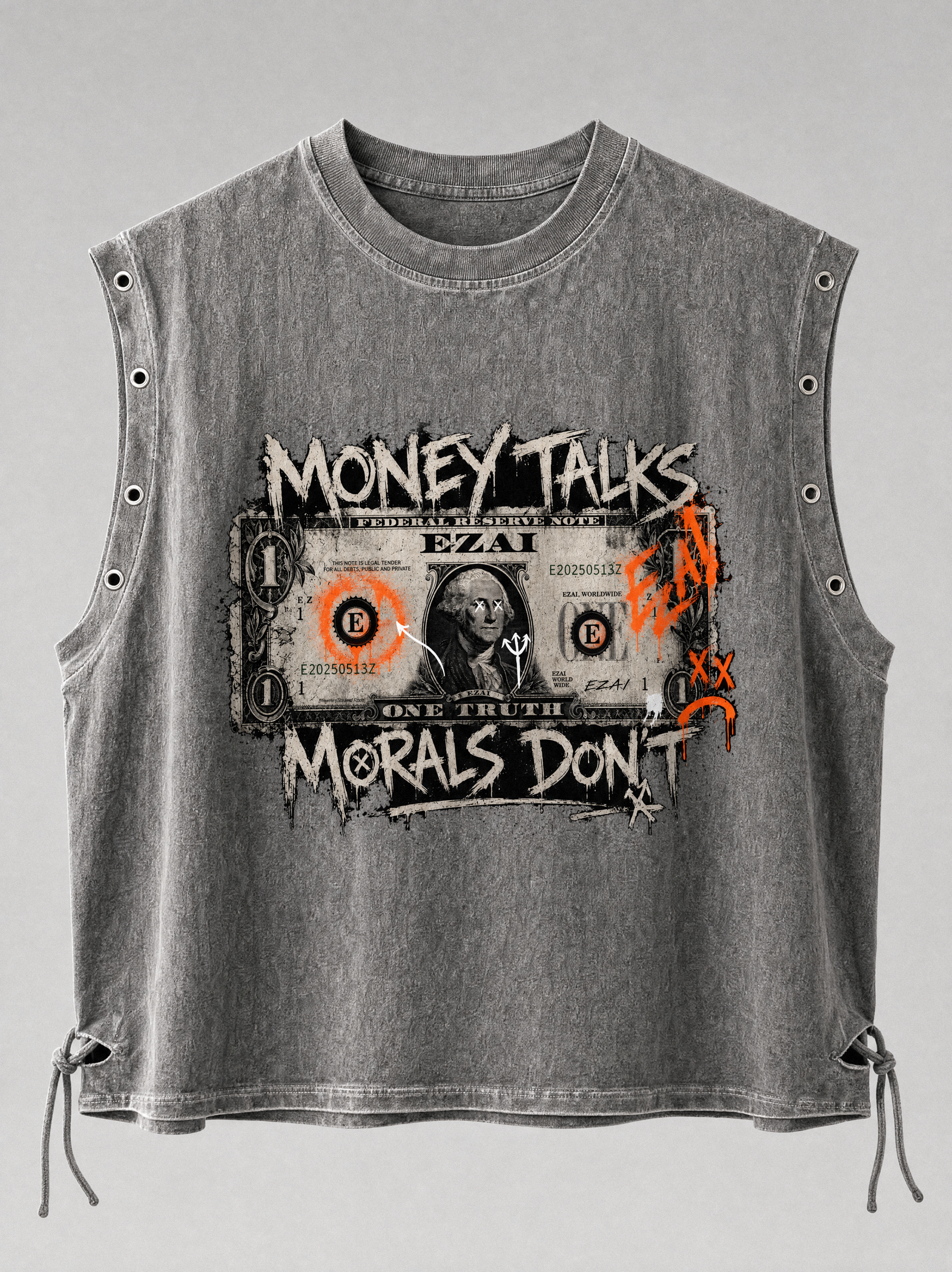 Money Talks Morals Don't Tank Top